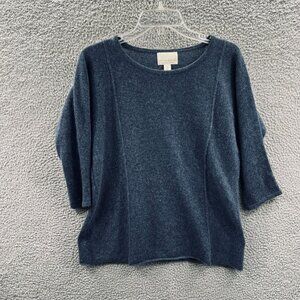 Cynthia Rowley Womens Cashmere Crewneck Sweater Medium Minimalist Luxe Knitwear